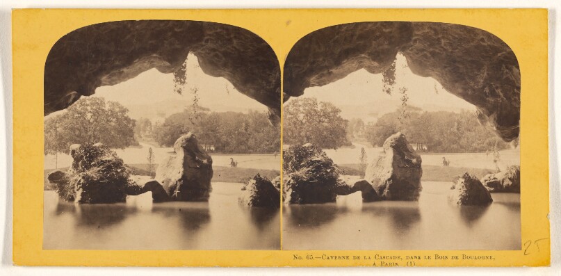 Caverne de la Cascade, dans Le Bois de Boulogne, a Paris.