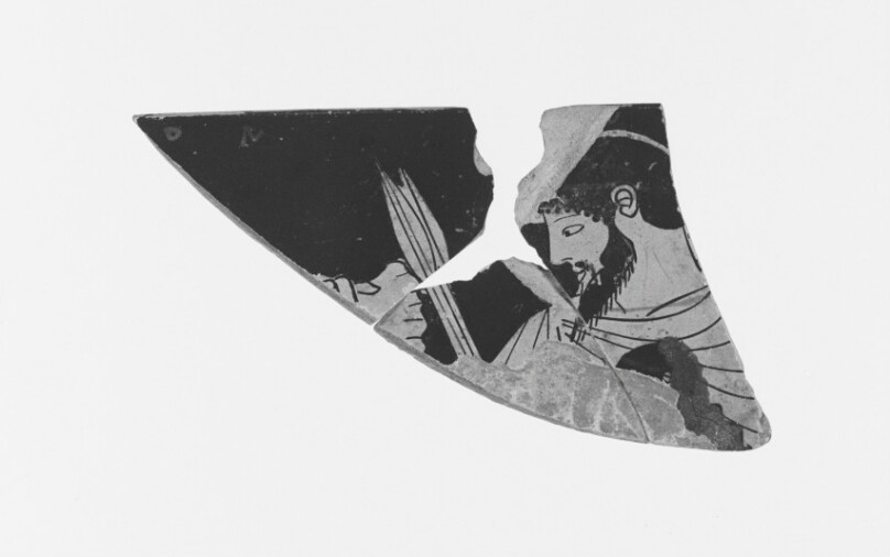 Red-Figure Skyphos Fragment (part of 93.AE.54)