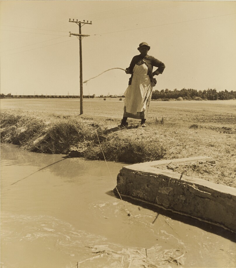 Fishing, near Visalia, Tulare County, California