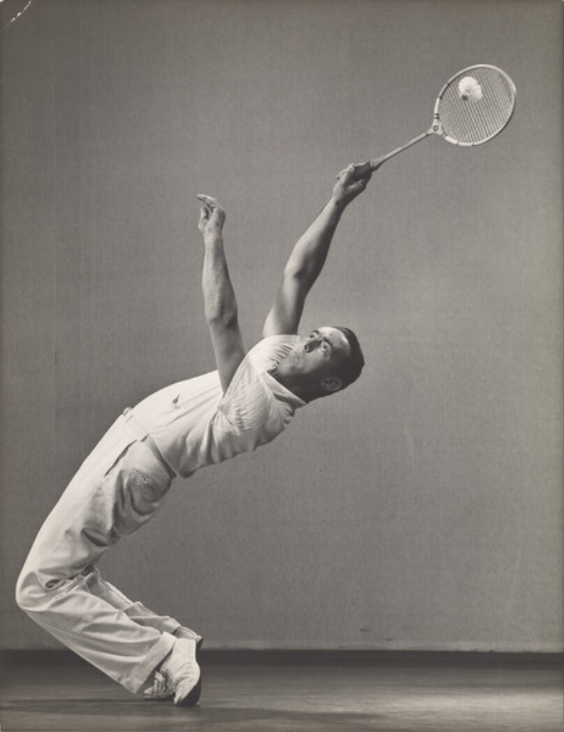 Don Sullivan Jr. Brings Racket Up Right Side, Whips It Around His Head, Smashes Ball Over Left Shoulder, Instead Of Jumping To Hit Shot Over Shoulder