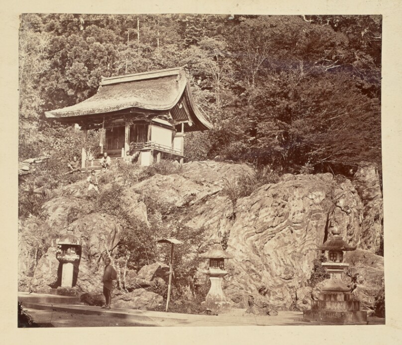 [Shrine at an unidentified Japanese temple]