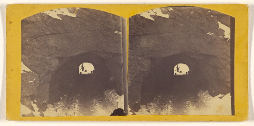 [Tunnel of iron mine, Lake Superior]