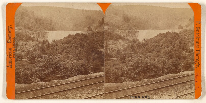 Horse Shoe, Looking West. [Pennsylvania Railroad]