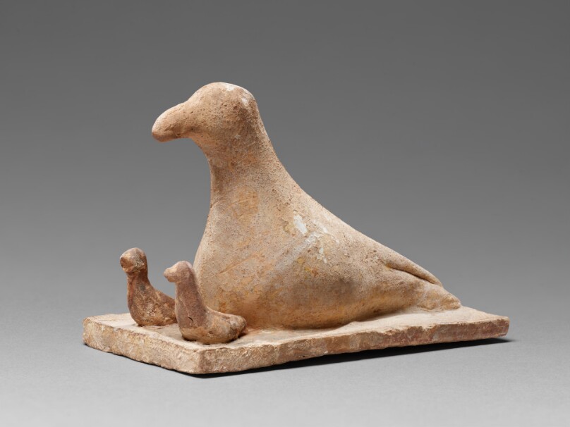 Statuette of a Bird with Two Chicks