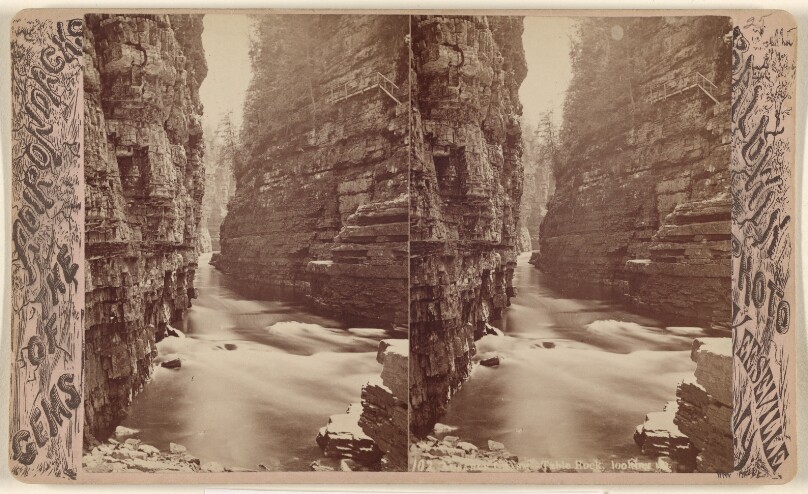 Ausable Chasm - Table Rock, looking up.