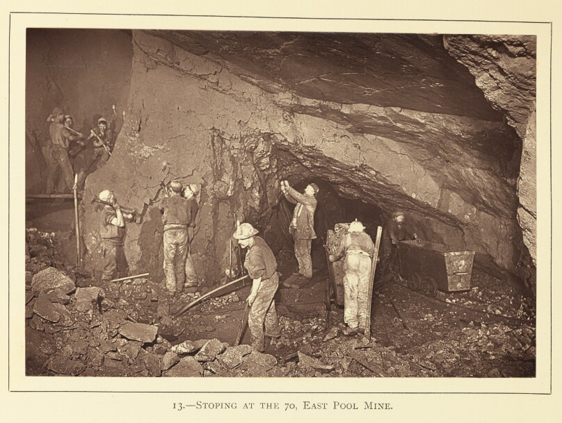 Stoping at the 70, East Pool Mine