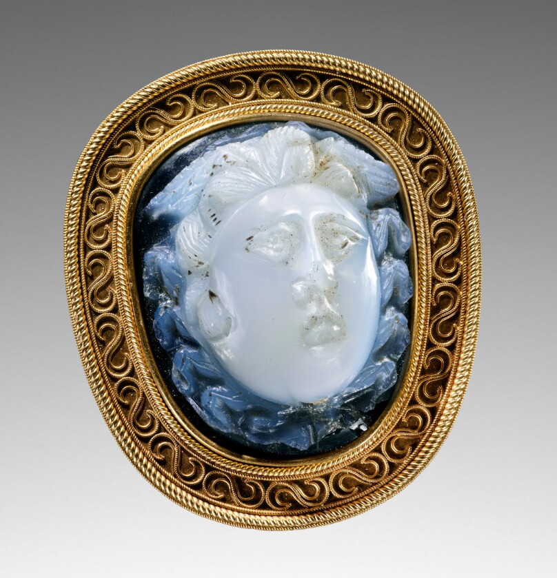 Cameo set in a 19th century mount