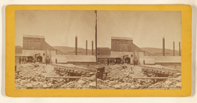 General view of Central Shaft Building. [Hoosac Tunnel Route]