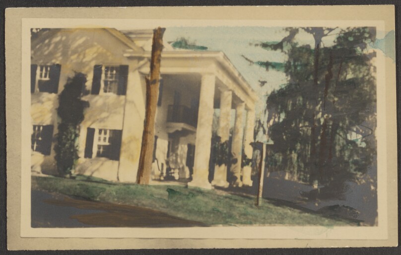 [House with columned porch]