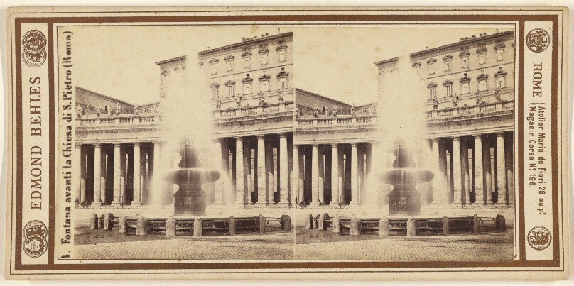Fontana avanti la Chiesa di S. Pietro (Roma)