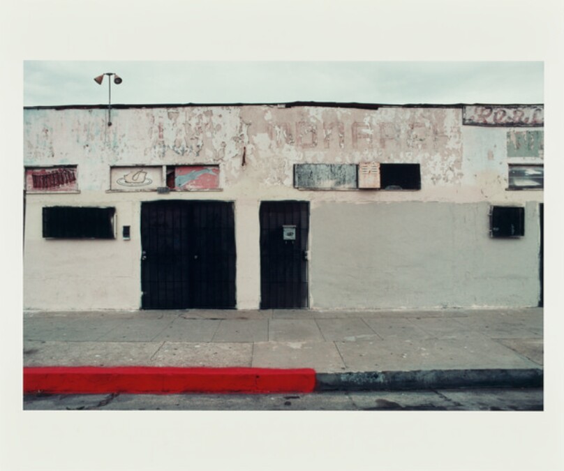 Derelict Fast-Food Restaurant with Vestigial Paintings of a Roasted Chicken with Slabs of Ribs, South Central, Los Angeles