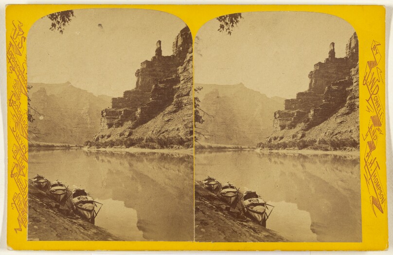 Light-House Rock. This canon is 83 miles long and from 1,000 to 4,000 feet deep. [Green River. Canon of Desolation.]