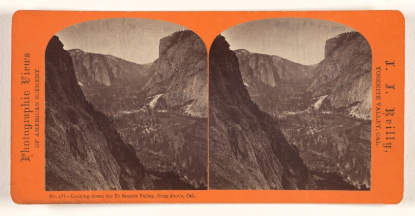Looking down the Yo Semite Valley, from above, Cal.