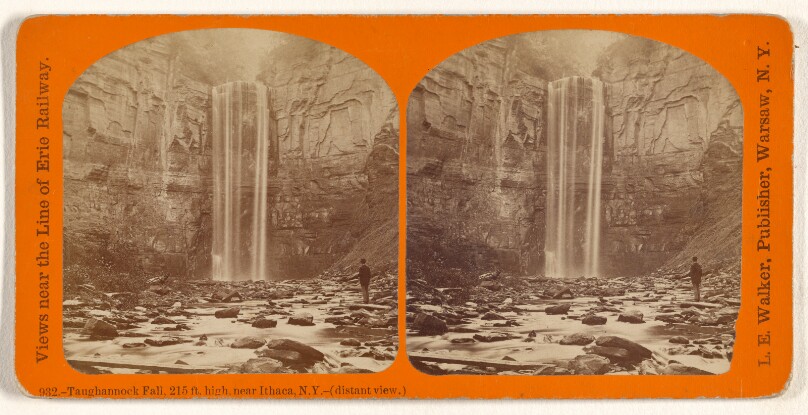 Taughannock Fall, 215 ft. high, near Ithaca, N.Y. - (distant view.)