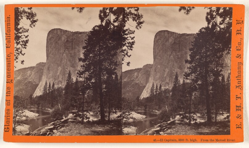 El Capitan, 3300 ft. high. From the Merced River.