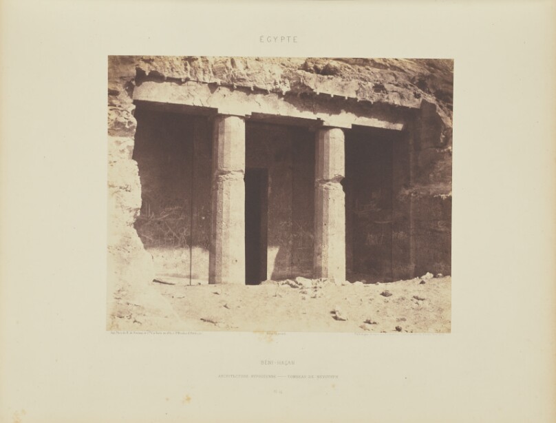 Béni-Haçan. Architecture Hypogéenne - Tombeau Névothph