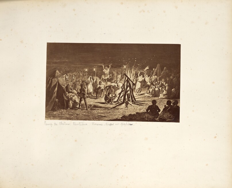 Camp de Châlons: Arab festival improvised by the Zouaves.