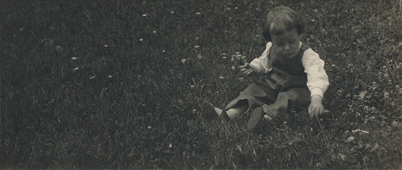 [Charles O'Malley Sitting in the Grass Picking Flowers]