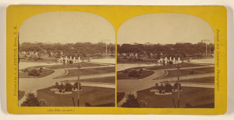 Panoramic View of Public Garden, Boston, Mass.
