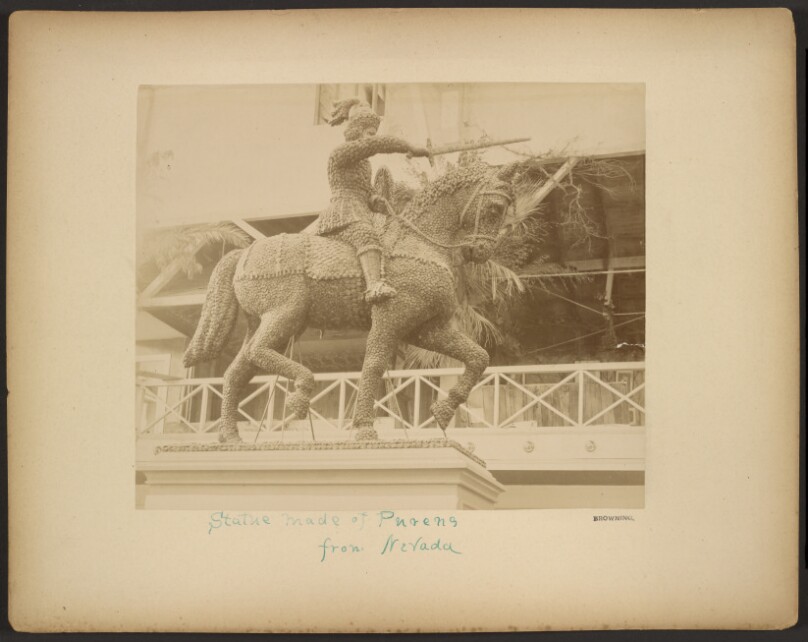 Statue made of Prunes from Nevada