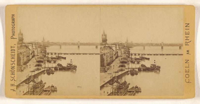 [View of Cologne, Germany, on the Rhine River]