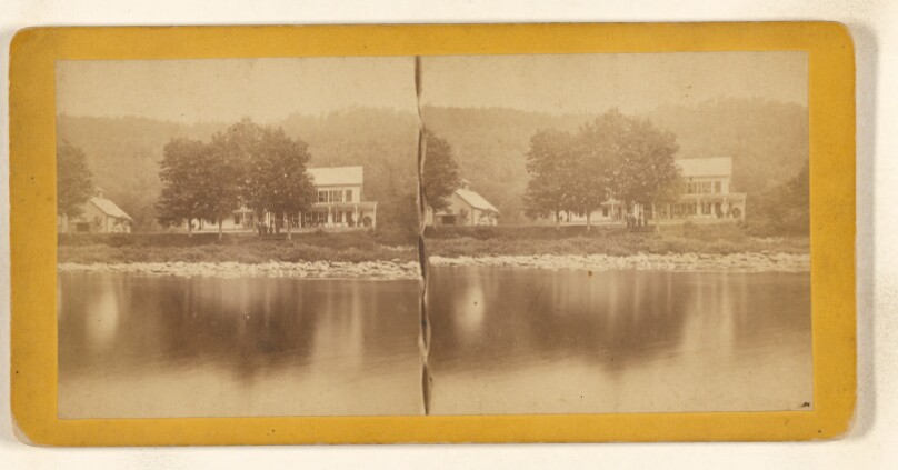 Jenks & Rice's Hotel - Across the Deerfield. [Hoosac Tunnel Route]