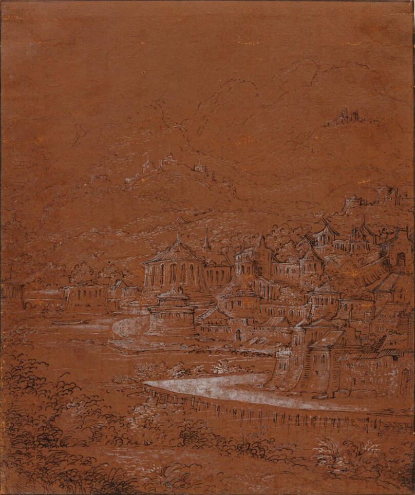 Mountain Landscape with an Imaginary City
