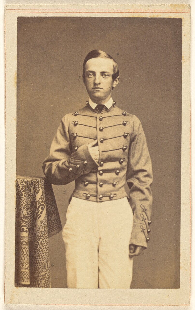[Unidentified Union soldier in a Napoleon stance, probably a West Point cadet]