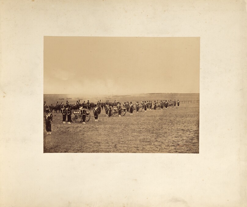 Camp du Châlons: Artillery of the Imperial Guard.