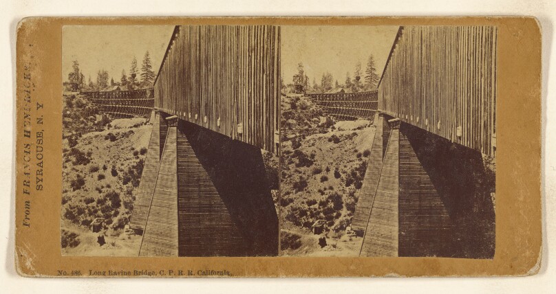 Long Ravine Bridge, C.P.R.R. California.