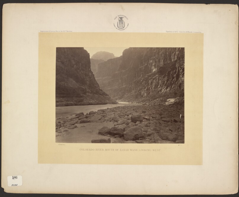 Colorado River, Mouth of Kanab Wash, Looking West