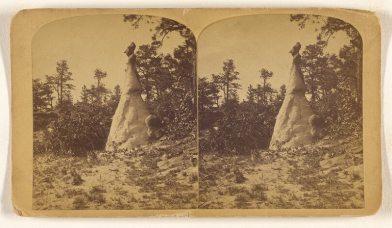 Monument, or Enchanted Park. Nine Miles Northwest of Colorado Springs. Scholt (?) Peak.