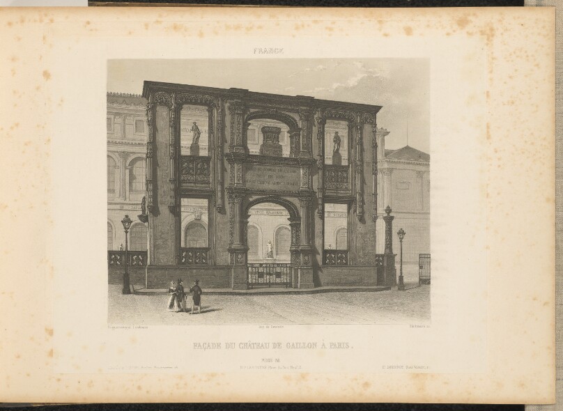 Façade du Château de Gaillon à Paris