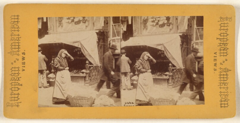 Scene in N.Y. Slums.