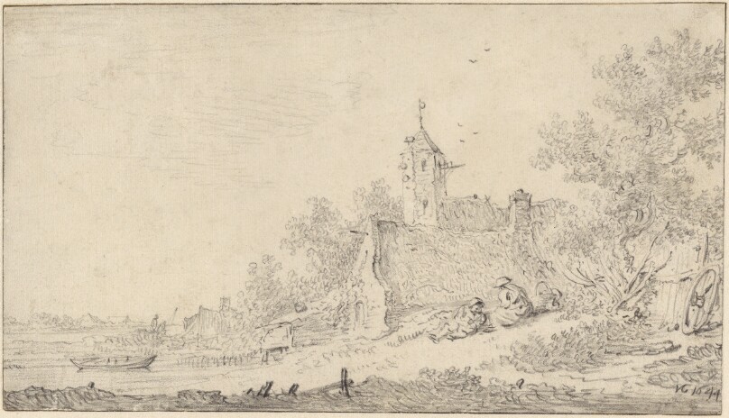 Landscape with Farmhouses and Figures