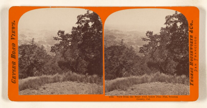View from the Stage road, below Pine Flat, Sonoma County, Cal.