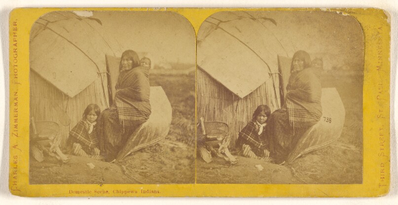 Domestic Scene, Chippewa Indians.
