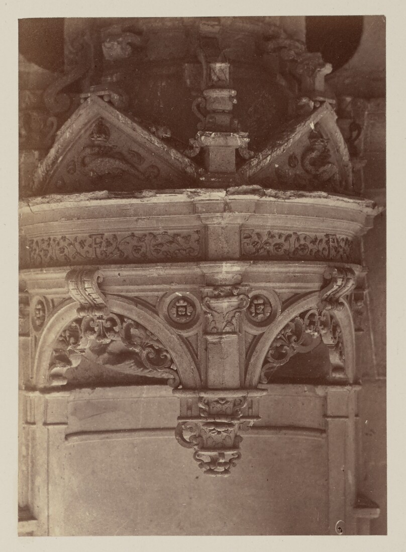 Château de Chambord: Niches et culots, intérieur de la lanterne