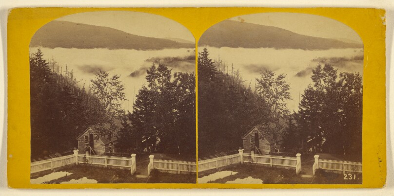 Morning Mist. In the Cauterskill Gorge. [Catskill Mountain Scenery.]