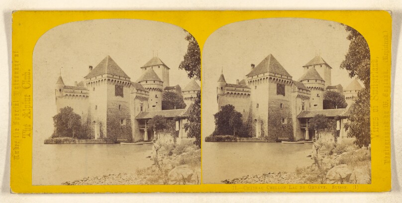 Chateau Chillon Lac de Geneve. Suisse.