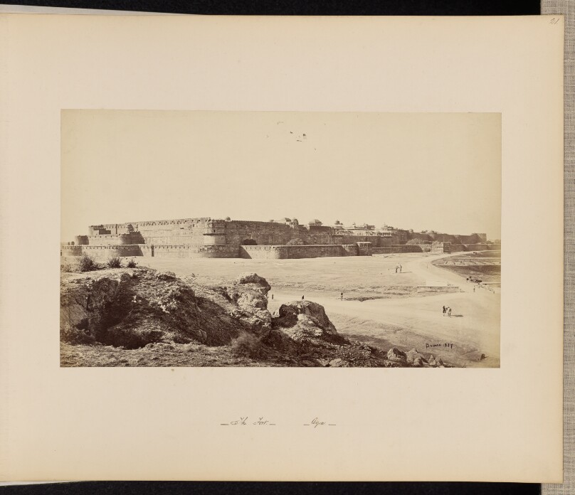 Agra; The Fort from the Southwest