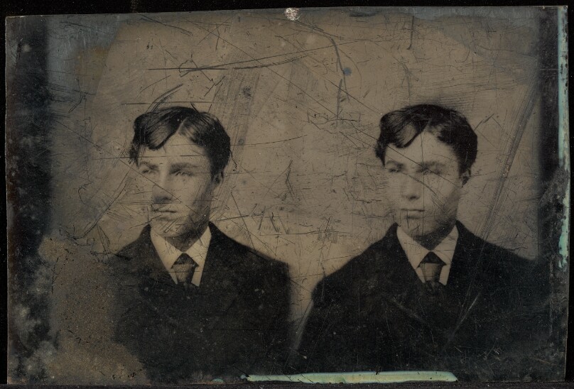 [Double portrait of a young man]