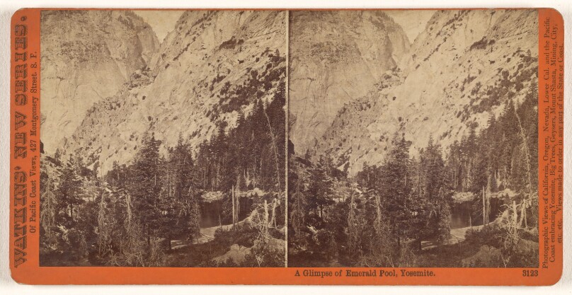 A Glimpse of Emerald Pool, Yosemite.