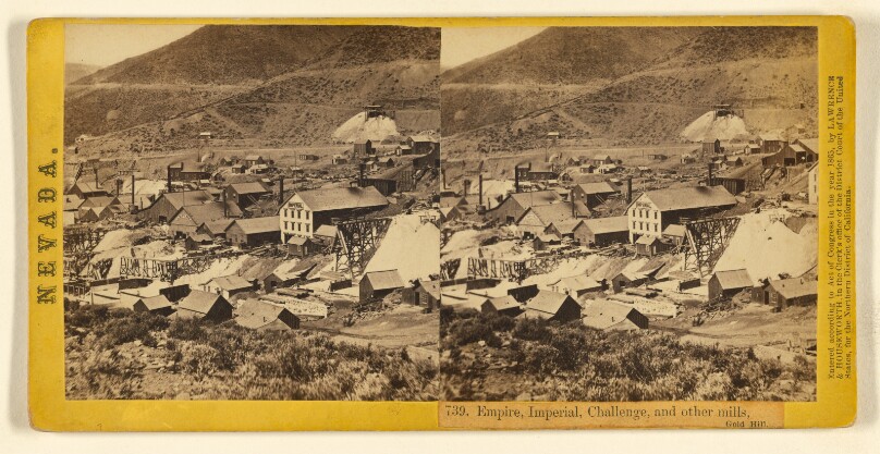 Empire, Imperial, Challenge, and other mills, Gold Hill.