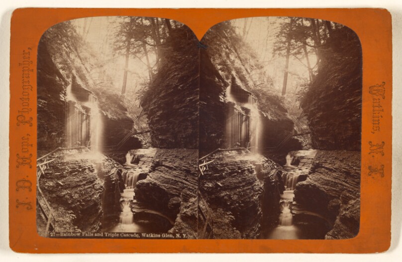 Rainbow Falls and Triple Cascade, Watkins Glen, N.Y.