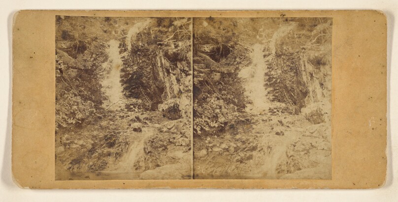 White Mountain Views. Cascade in Crawford Ravine. This and two other beautiful Cascades were only discovered late in...1858...