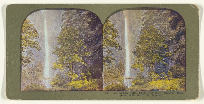 Multnomah Falls, 1,900 Feet High, Oregon.