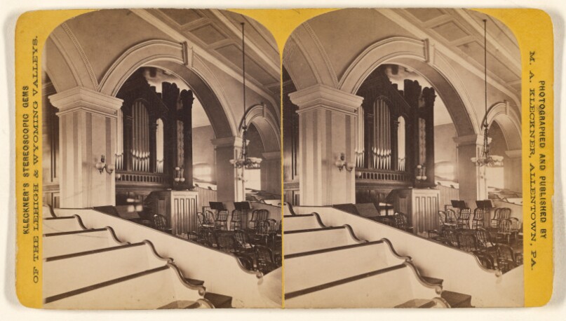 [Galley and Organ in the Moravian Church, Bethlehem, Pa.]