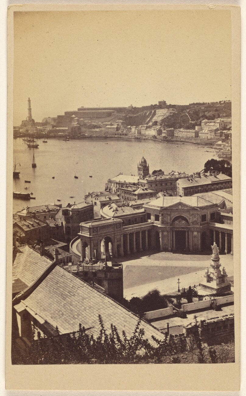 Railway Station, Harbour, Lighthouse [Genoa, Italy]