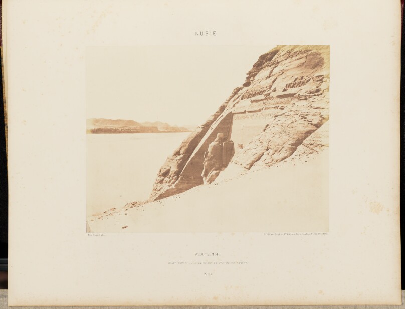 Abou-Sembil. Grand Spéos - Vue Prise de la Coulée de Sables